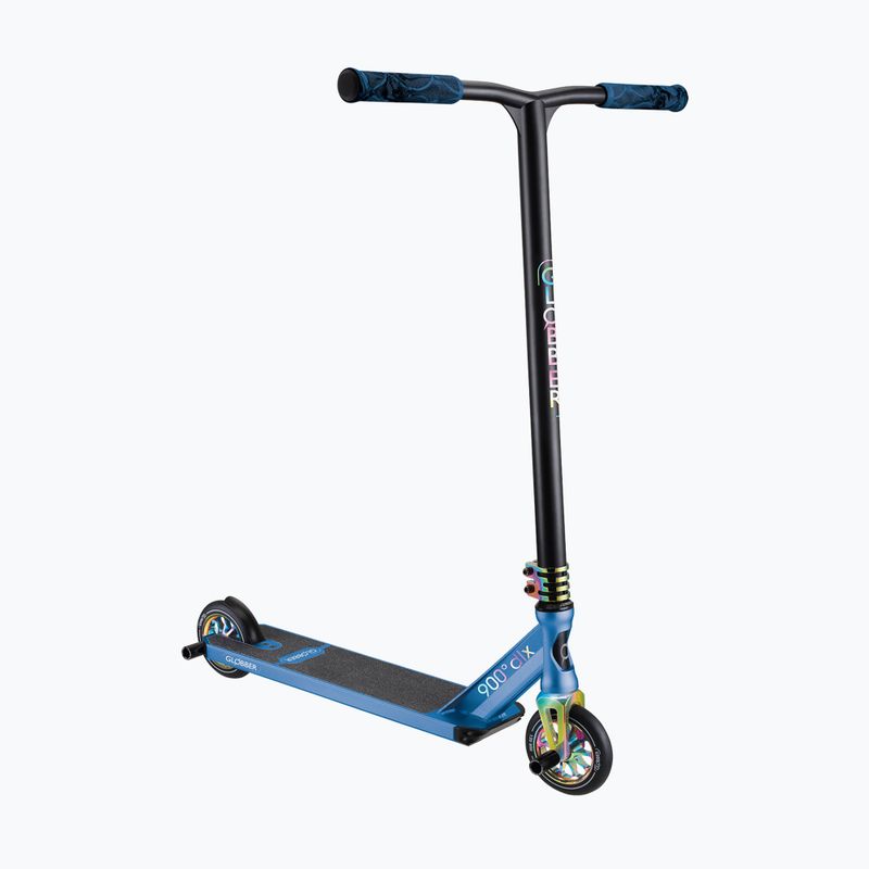 Vaikiškas laisvojo stiliaus paspirtukas Globber Stunt GS 900 Deluxe black/neochrome blue