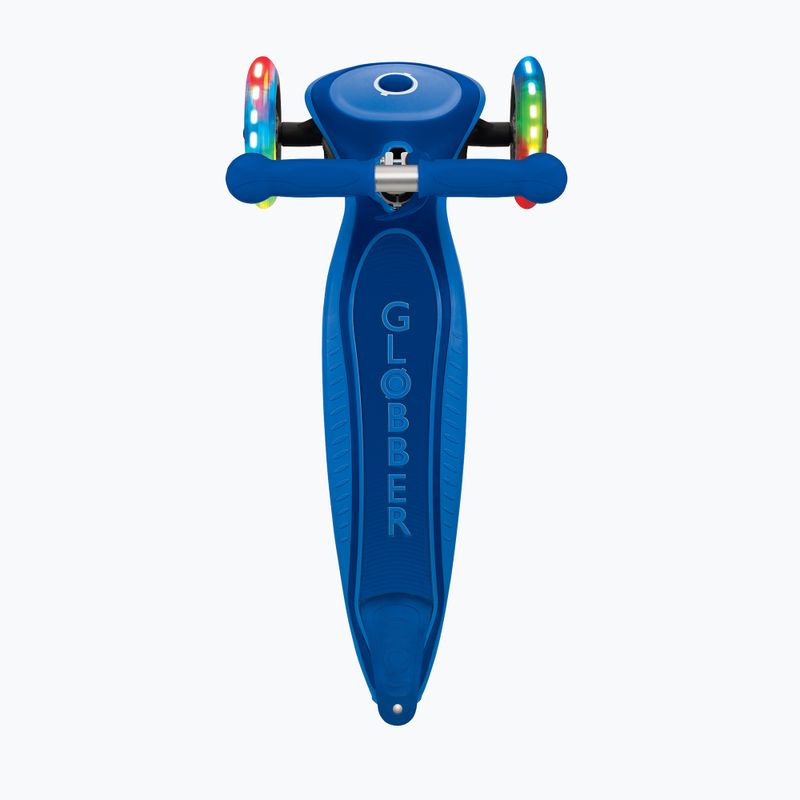Vaikiškas triratis paspirtukas Globber Primo Foldable Plus Lights navy blue 5