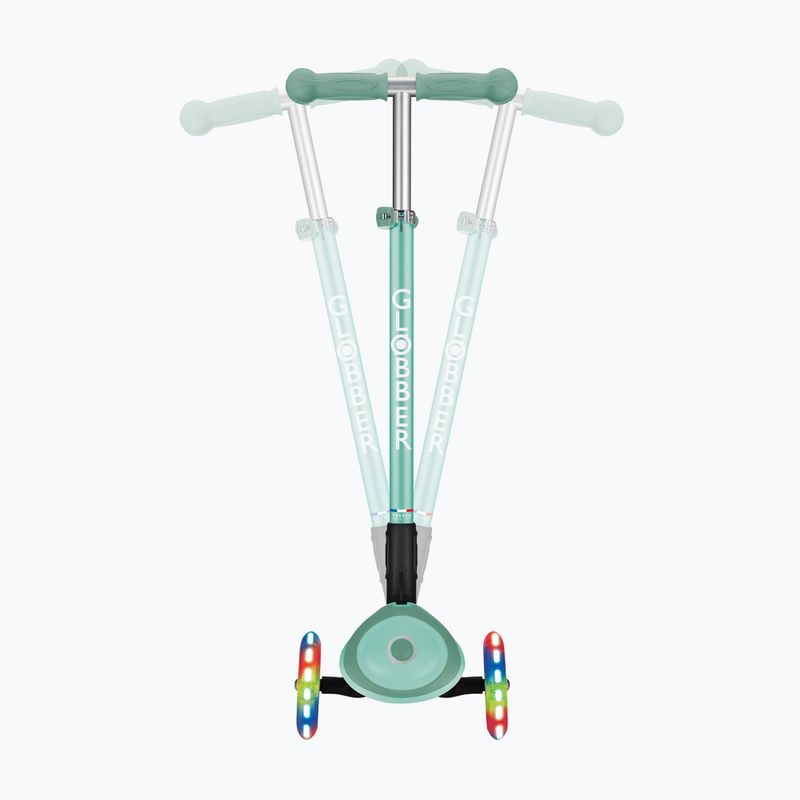 Vaikiškas triratis paspirtukas Globber Primo Foldable Plus Lights mint 8
