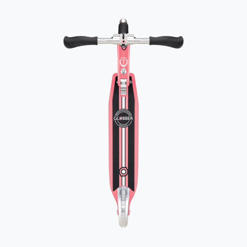 Vaikiškas paspirtukas Globber Flow Element Lights coral pink 4