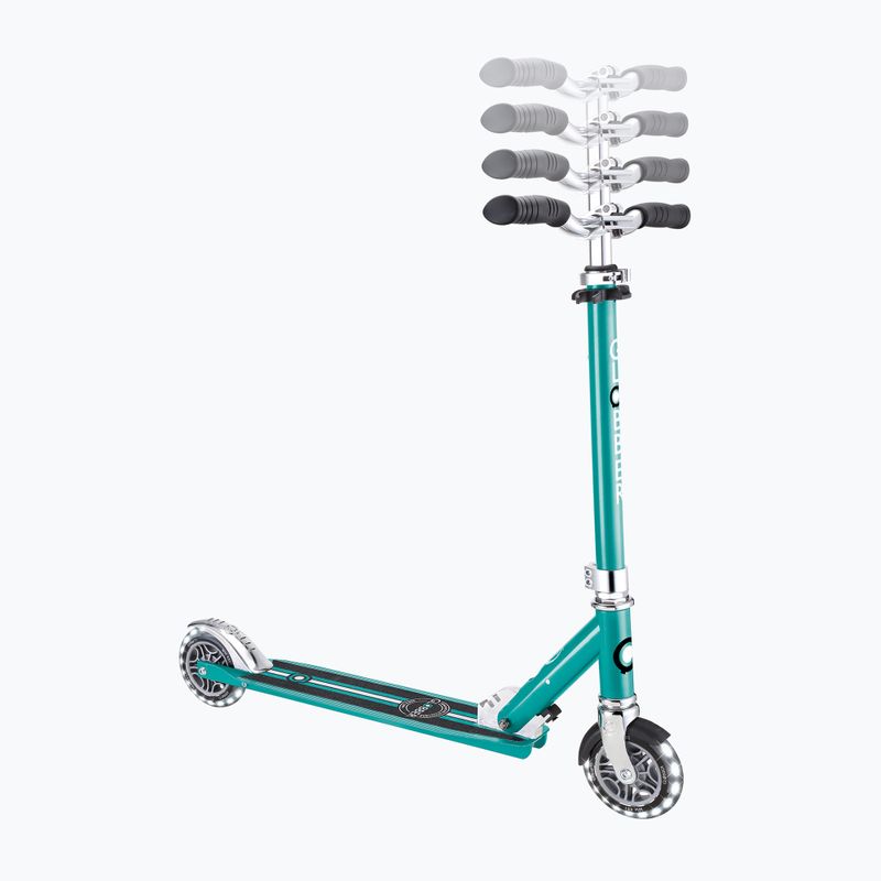 Vaikiškas miesto paspirtukas Globber Flow Element Lights jade 10