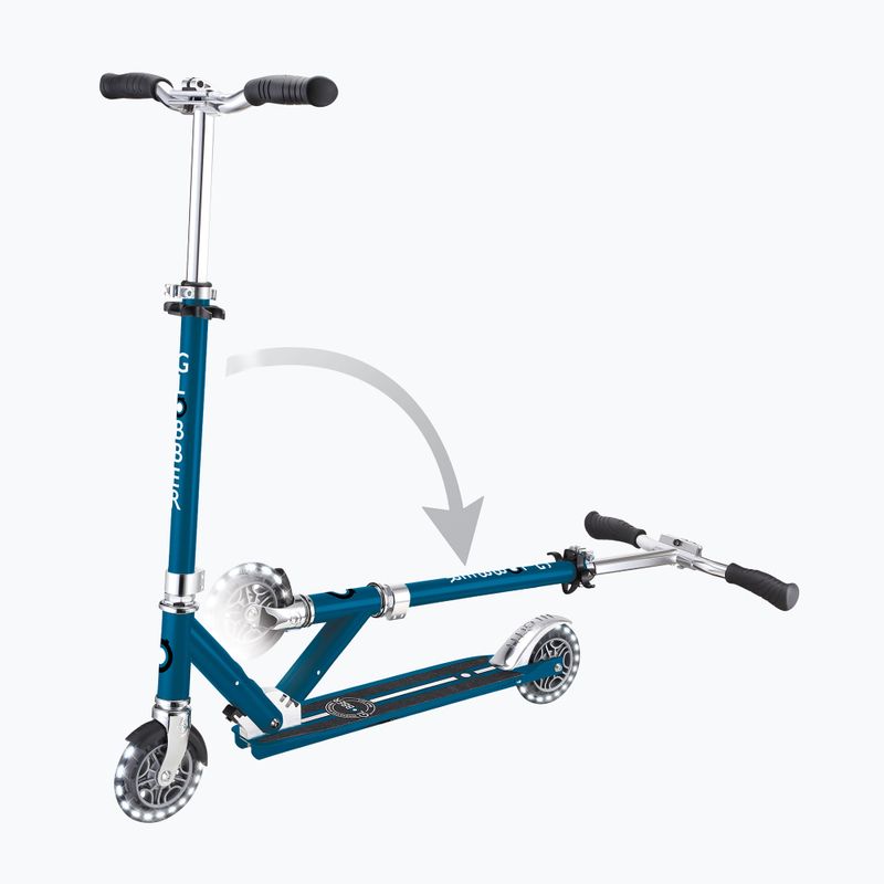Vaikiškas miesto paspirtukas Globber Flow Element Lights petrol blue 6