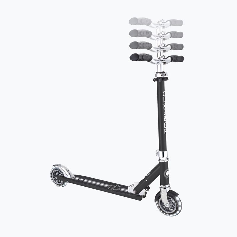 Vaikiškas miesto paspirtukas Globber Flow Element Lights black 9