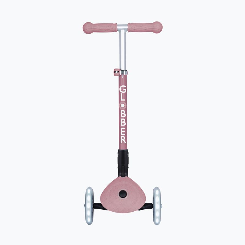 Vaikiškas triratis paspirtukas Globber Junior Foldable Lights Eco berry 3