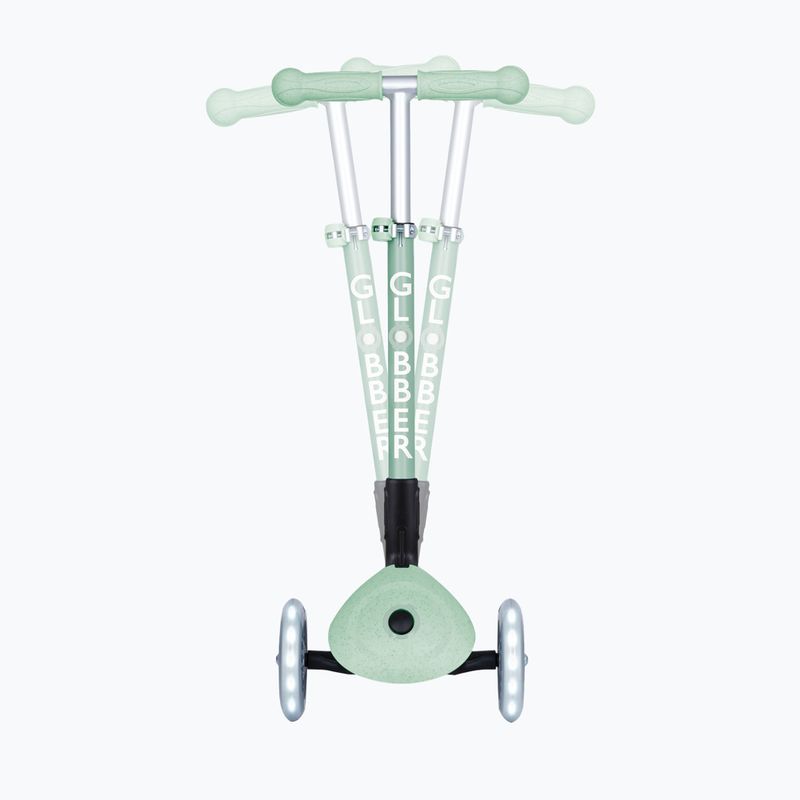 Vaikiškas triratis paspirtukas Globber Junior Foldable Lights Eco pistachio 7