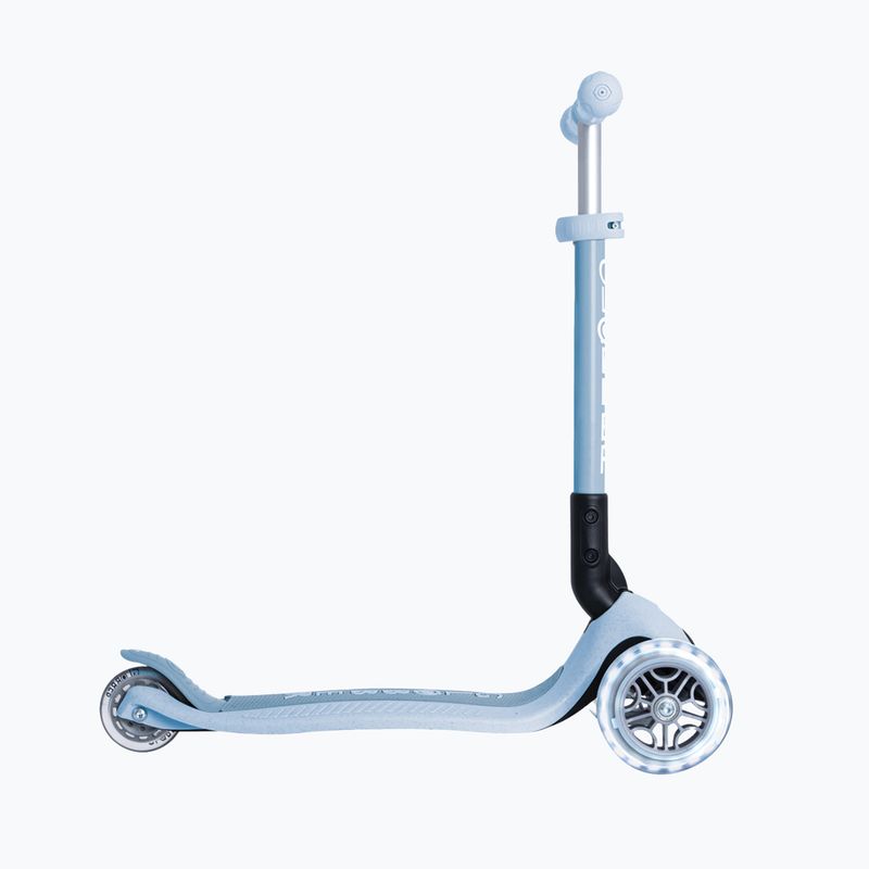 Vaikiškas triratis paspirtukas Globber Junior Foldable Lights Eco blueberry 2