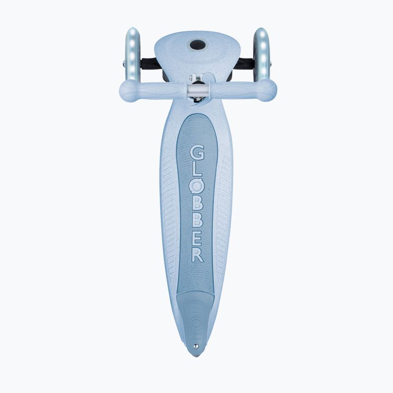 Vaikiškas triratis paspirtukas Globber Junior Foldable Lights Eco blueberry 4