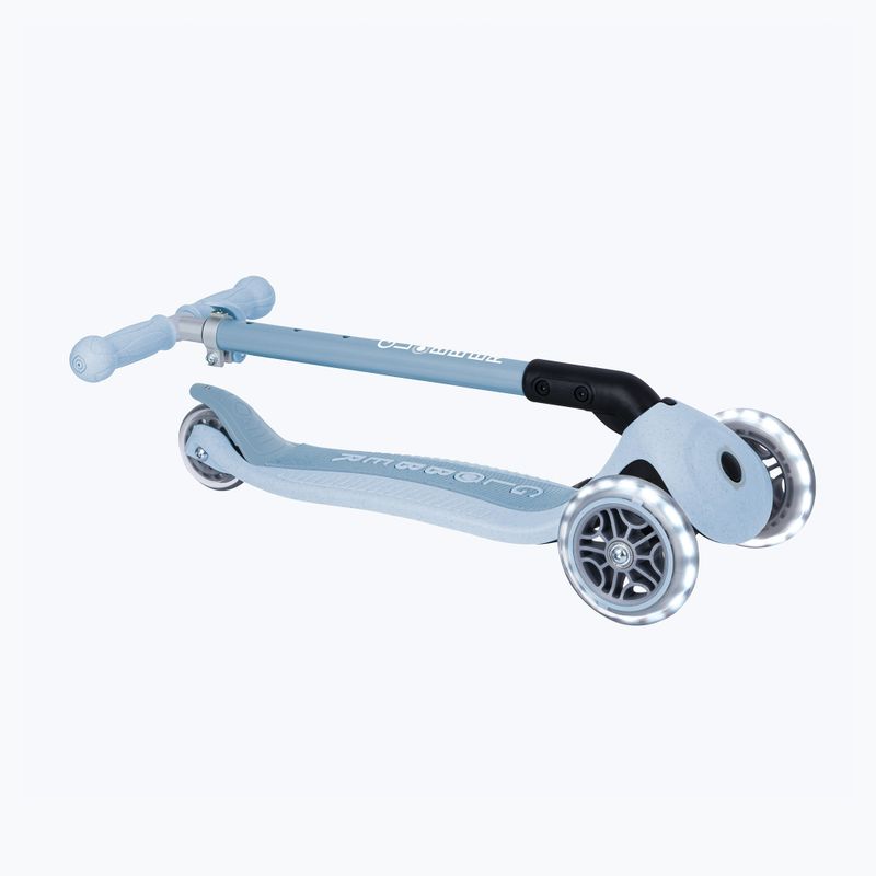 Vaikiškas triratis paspirtukas Globber Junior Primo Foldable Lights Eco blueberry 5