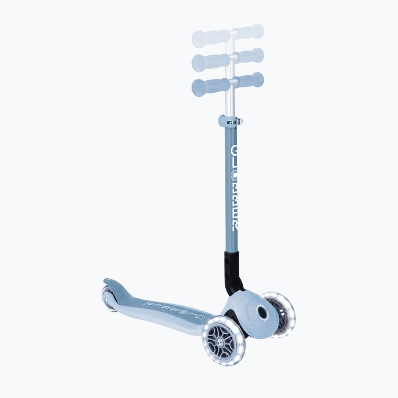 Vaikiškas triratis paspirtukas Globber Junior Primo Foldable Lights Eco blueberry 9