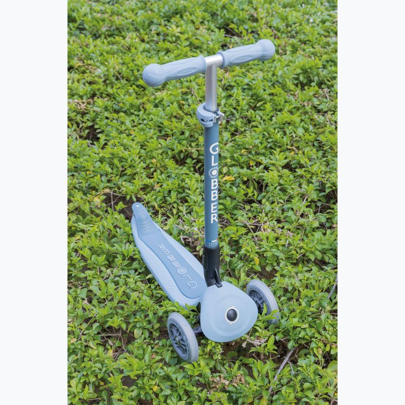 Vaikiškas triratis paspirtukas Globber Junior Primo Foldable Lights Eco blueberry 10
