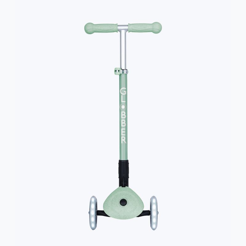 Vaikiškas triračis paspirtukas Globber Junior Primo Foldable Lights Eco pistachio 3