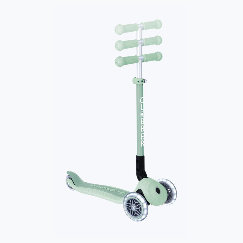 Vaikiškas triračis paspirtukas Globber Junior Primo Foldable Lights Eco pistachio 8