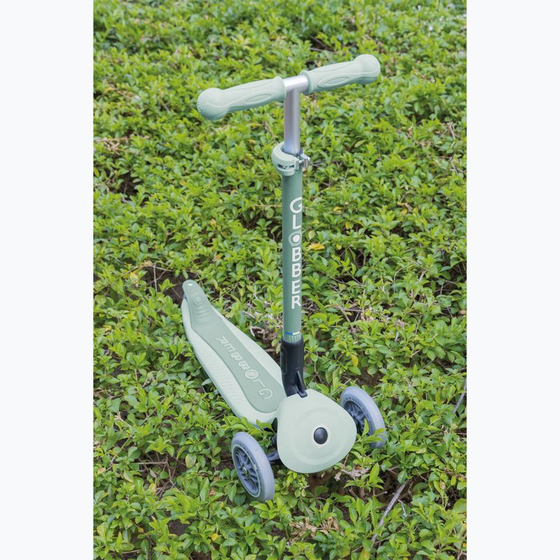 Vaikiškas triratis paspirtukas Globber Junior Primo Foldable Lights Eco pistachio 11