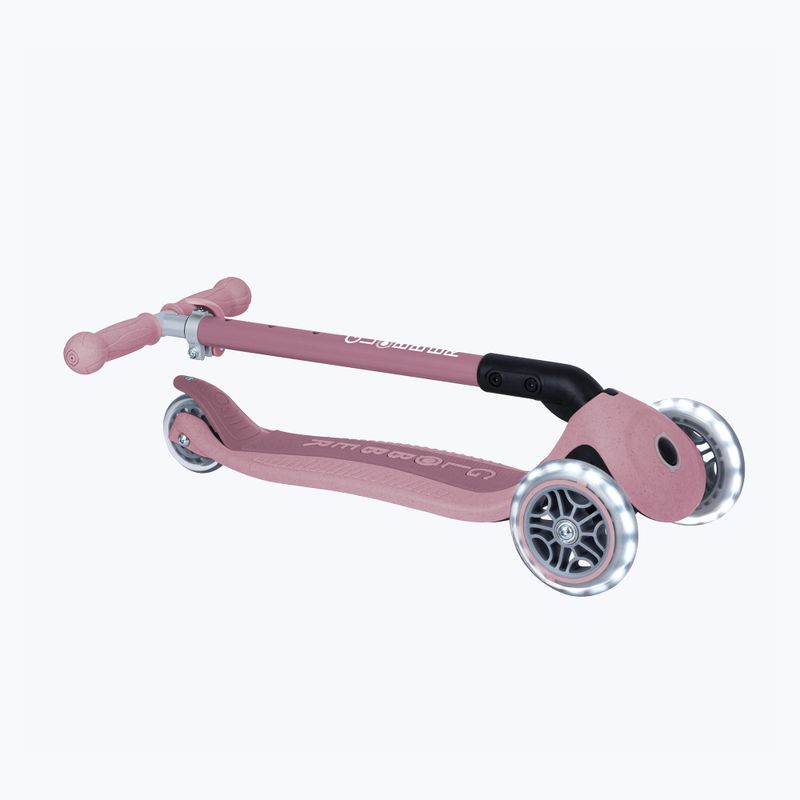 Vaikiškas triratis paspirtukas Globber Junior Primo Foldable Lights Eco berry 4