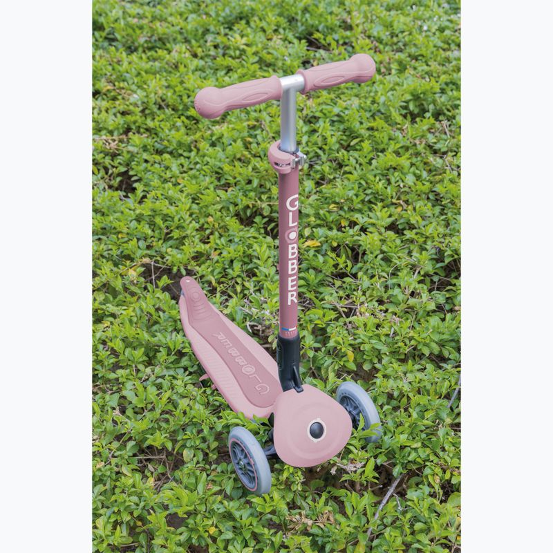 Vaikiškas triratis paspirtukas Globber Junior Primo Foldable Lights Eco berry 9
