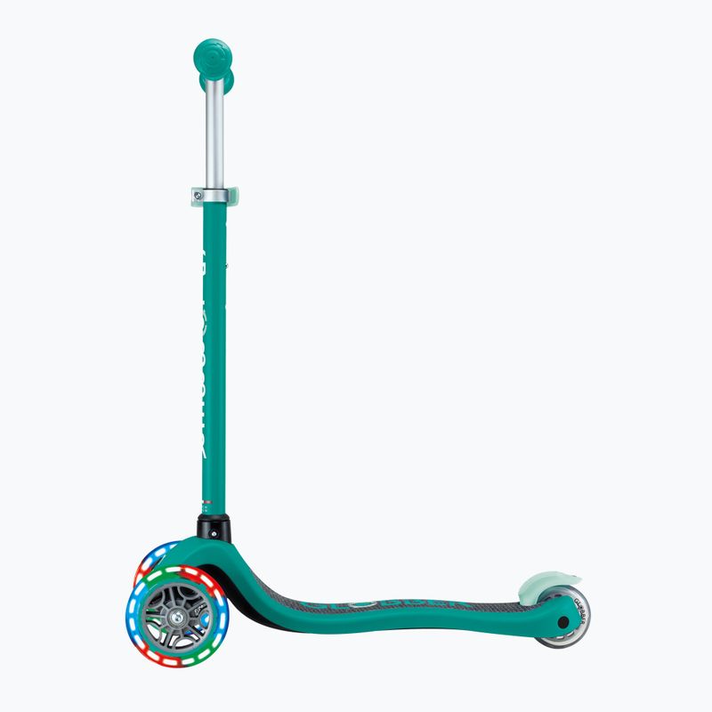 Vaikiškas triratis paspirtukas Globber Primo Lights dark emerald green 2