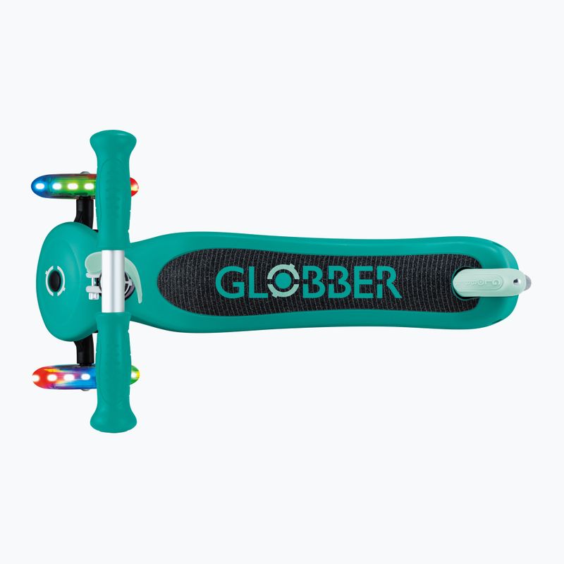 Vaikiškas triratis paspirtukas Globber Primo Lights dark emerald green 6