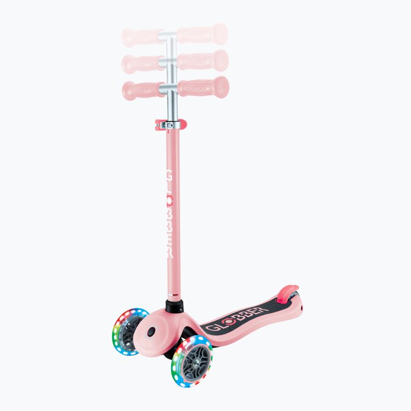 Vaikiškas triratis paspirtukas Globber Primo Lights pastel pink 7