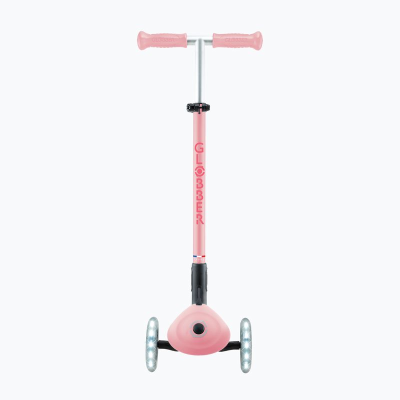 Vaikiškas triratis paspirtukas Globber Primo Foldable Plus Lights pastel pink 4