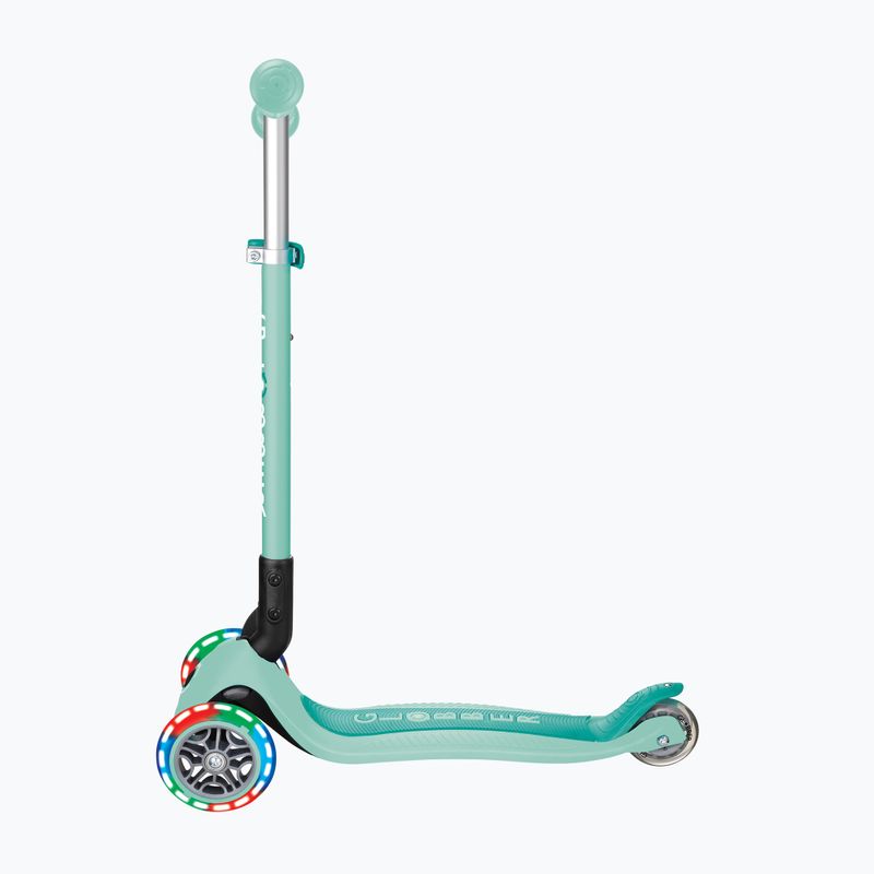 Vaikiškas triratis paspirtukas Globber Primo Foldable Lights mint 2