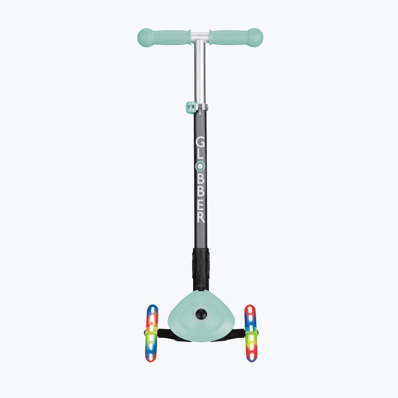 Vaikiškas triratis paspirtukas Globber Primo Foldable Lights mint 4