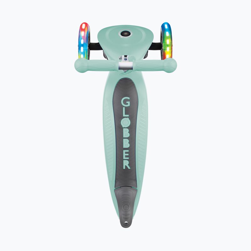 Vaikiškas triratis paspirtukas Globber Primo Foldable Lights mint 5