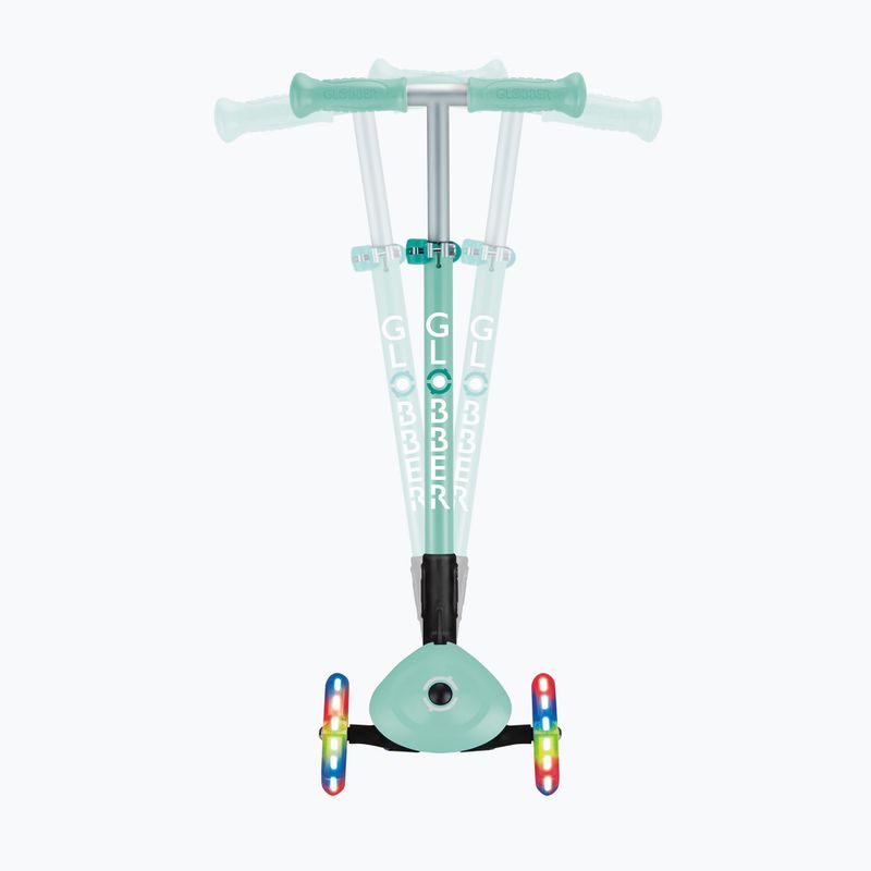 Vaikiškas triratis paspirtukas Globber Primo Foldable Lights mint 9