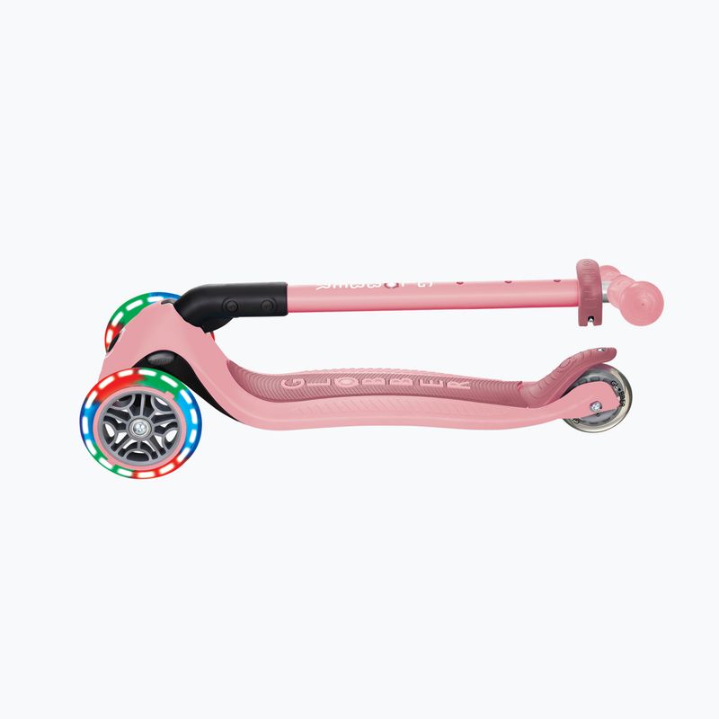 Vaikiškas triratis paspirtukas Globber Primo Foldable Lights pastel pink 7