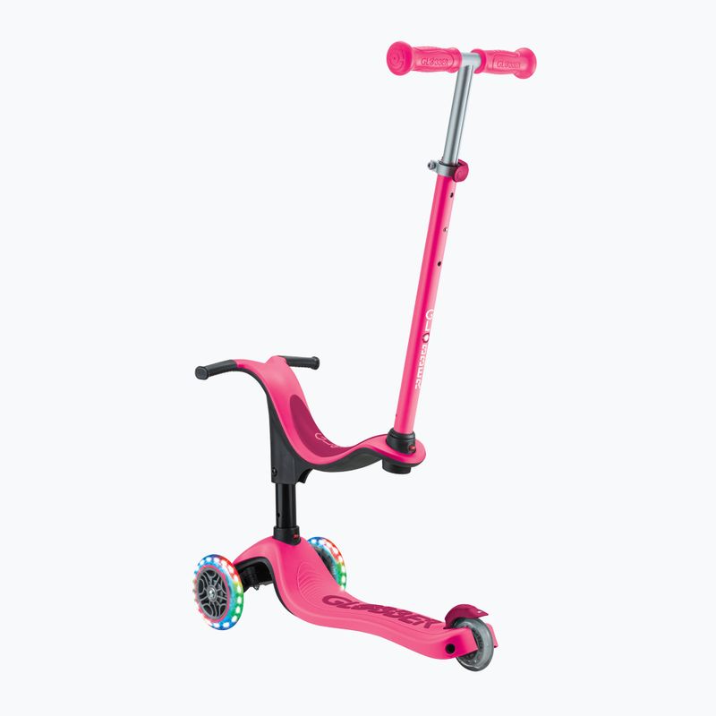 Vaikiškas triratis paspirtukas Globber Go.Up Sporty Lights fuchsia 3