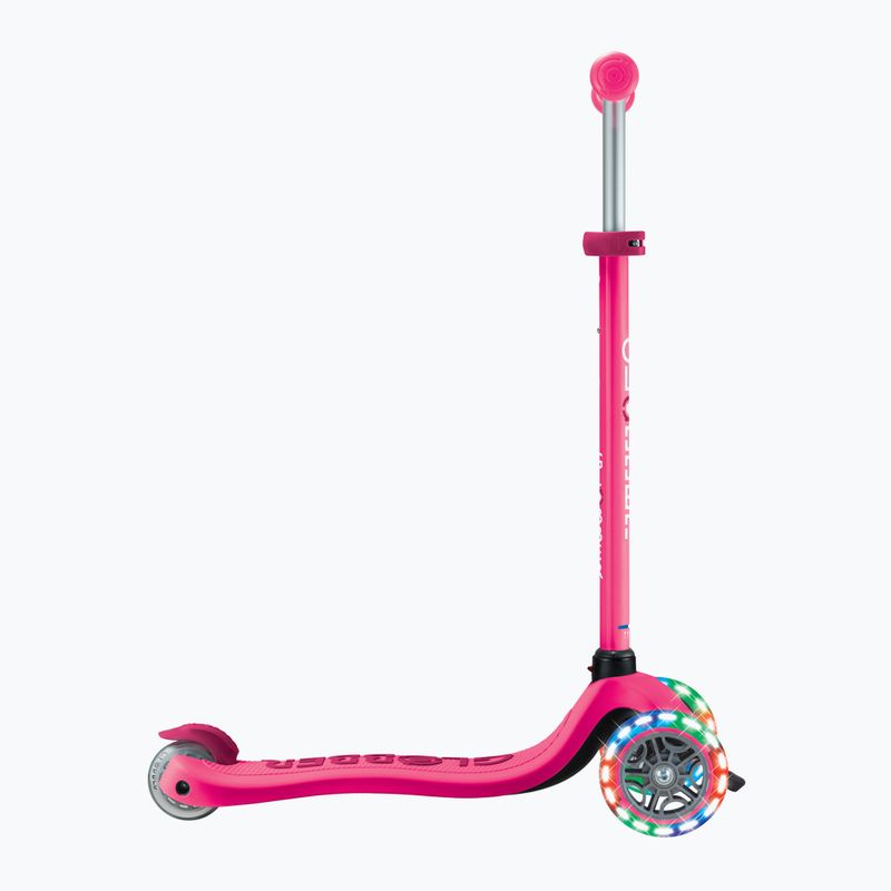 Vaikiškas triratis paspirtukas Globber Go.Up Sporty Lights fuchsia 10