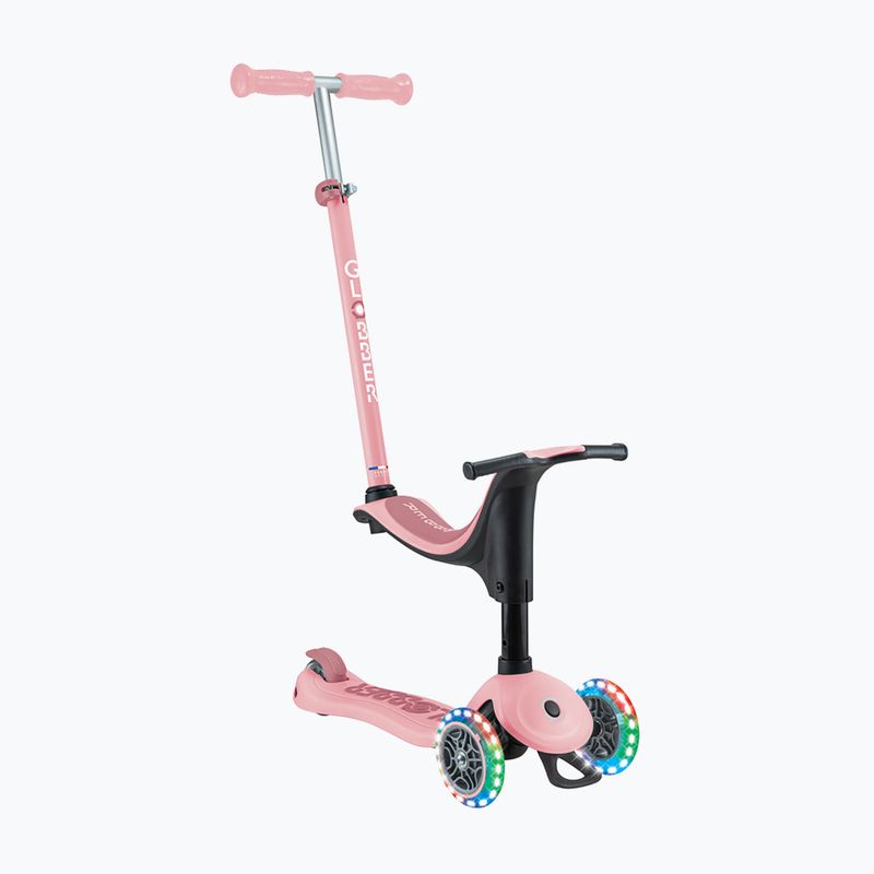 Vaikiškas triratis paspirtukas Globber Go.Up Sporty Lights pastel pink 2