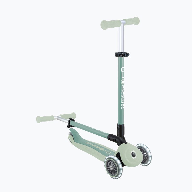 Vaikiškas triračis paspirtukas Globber Go.Up Active Ecologic Lights pistachio 15