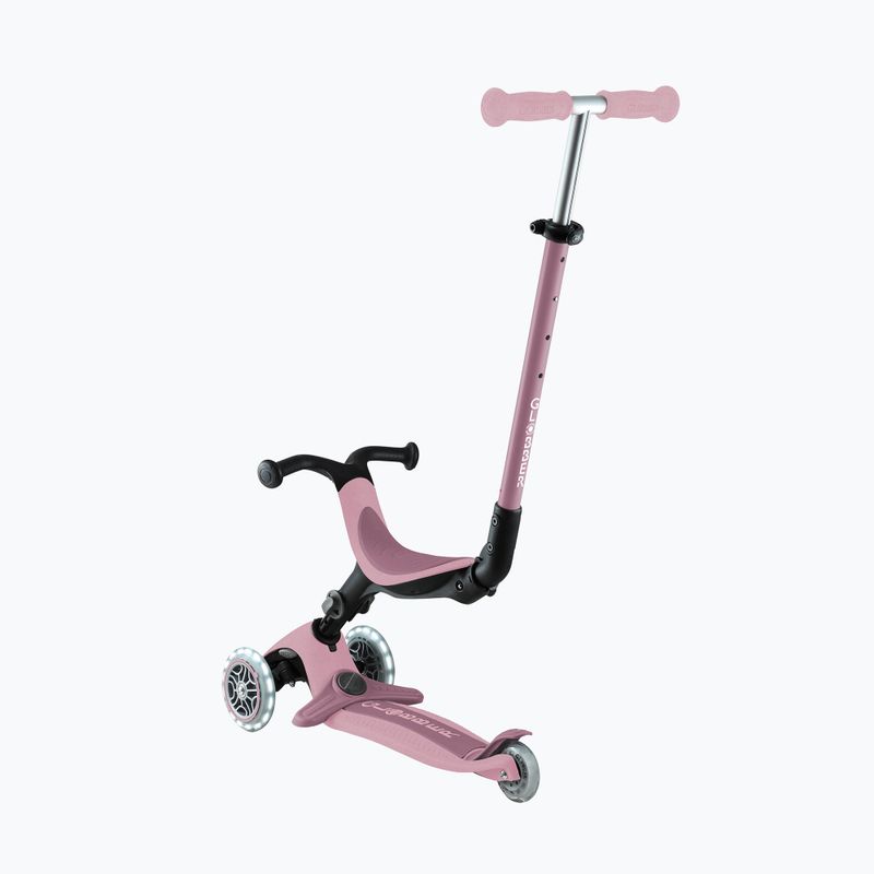 Vaikiškas triratis paspirtukas Globber Go.Up Active Ecologic Lights berry 11