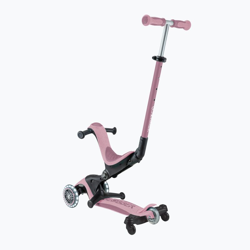 Vaikiškas triratis paspirtukas Globber Go.Up Deluxe Lights Ecologic 360 berry 4