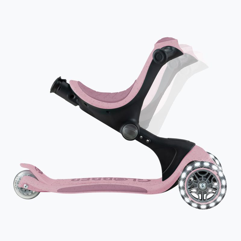 Vaikiškas triratis paspirtukas Globber Go.Up Deluxe Lights Ecologic 360 berry 7
