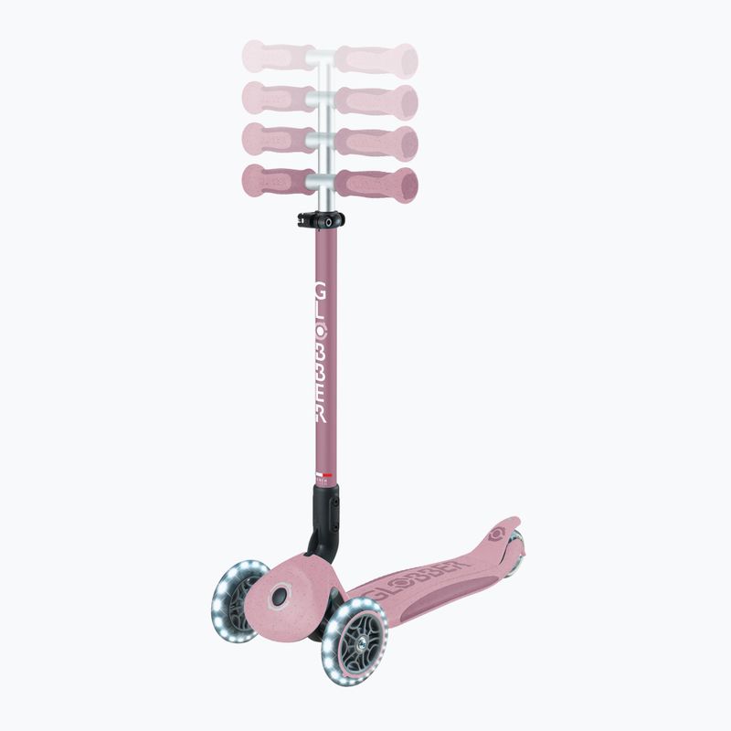 Vaikiškas triratis paspirtukas Globber Go.Up Deluxe Lights Ecologic 360 berry 13