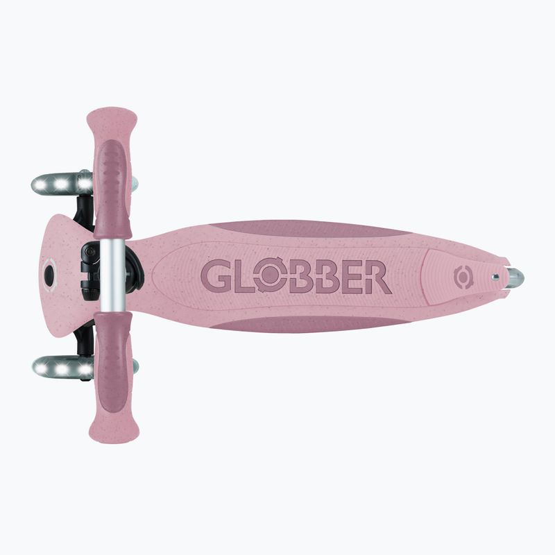 Vaikiškas triratis paspirtukas Globber Go.Up Deluxe Lights Ecologic 360 berry 14