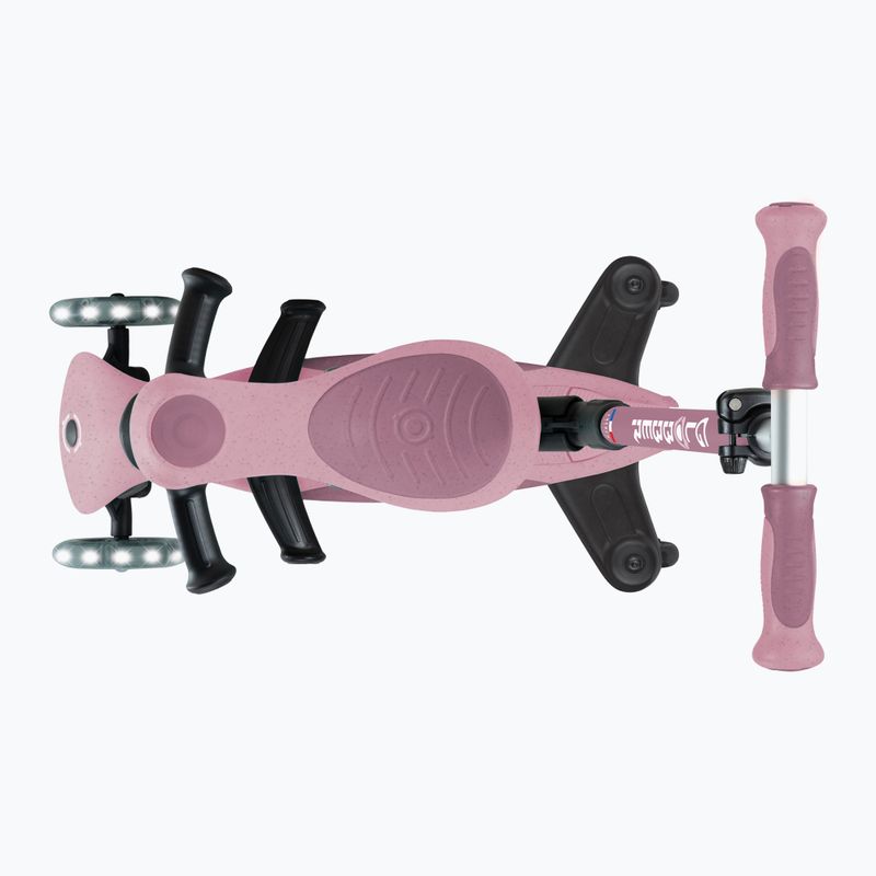 Vaikiškas triratis paspirtukas Globber Go.Up Deluxe Lights Ecologic 360 berry 15