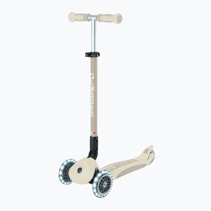 Vaikiškas triratis paspirtukas Globber Go.Up Deluxe Lights Ecologic 360 coconut 9