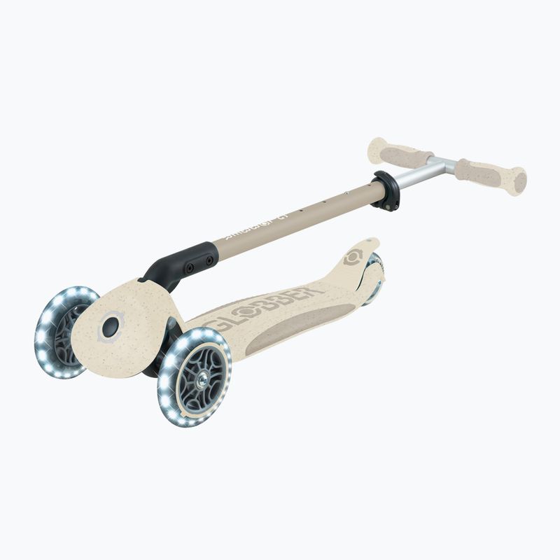 Vaikiškas triratis paspirtukas Globber Go.Up Deluxe Lights Ecologic 360 coconut 13