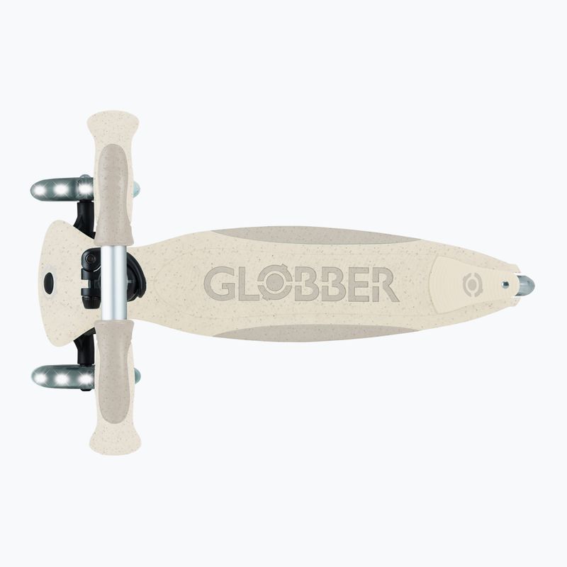 Vaikiškas triratis paspirtukas Globber Go.Up Deluxe Lights Ecologic 360 coconut 16