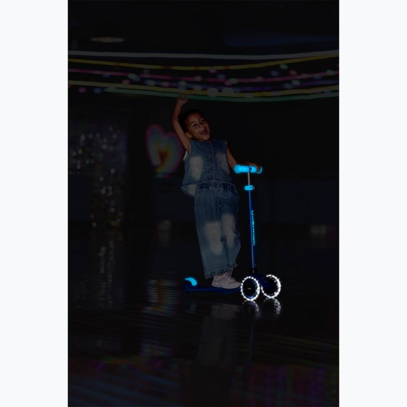 Vaikiškas triratis paspirtukas Globber Primo Plus Glow Lights petrol blue 16