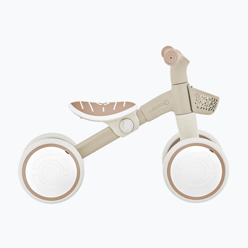 Keturratis balansinis dviratukas Globber Learning Bike Ecologic coconut
