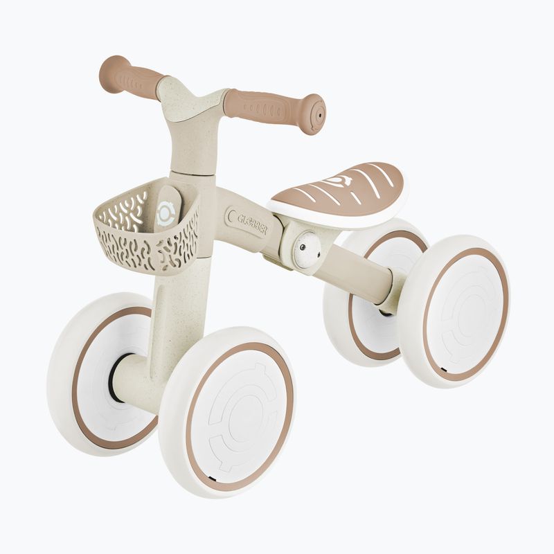Keturratis balansinis dviratukas Globber Learning Bike Ecologic coconut 2