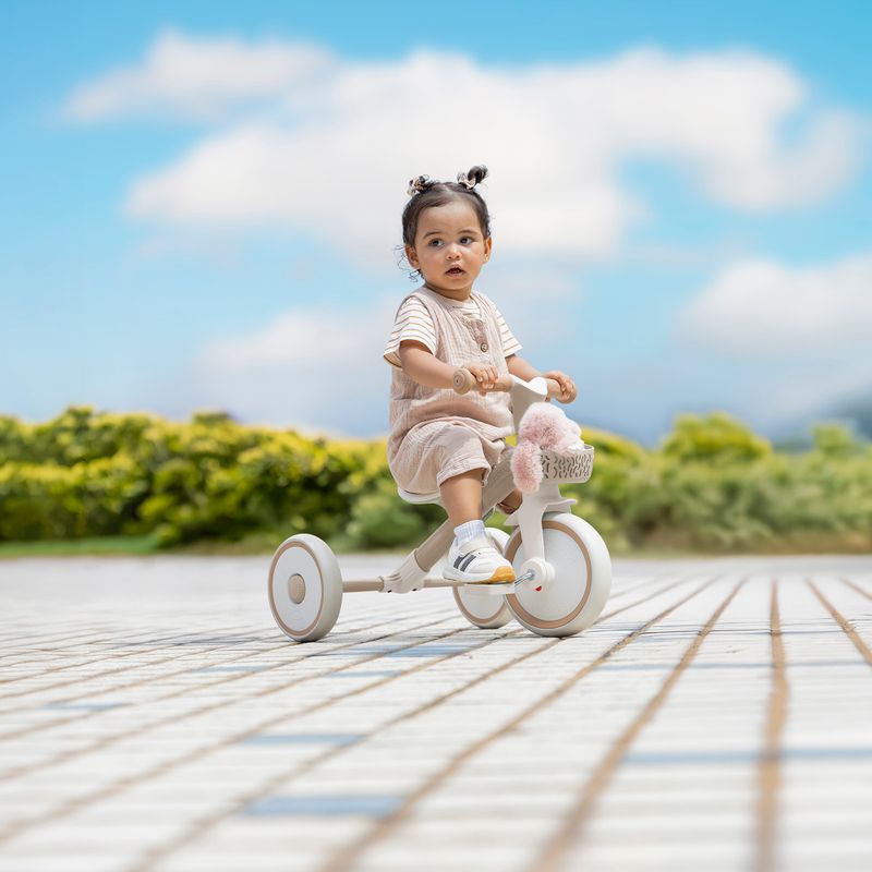 Balansinis triratukas Globber Learning Trike 2w1 Plus Ecologic coconut 12