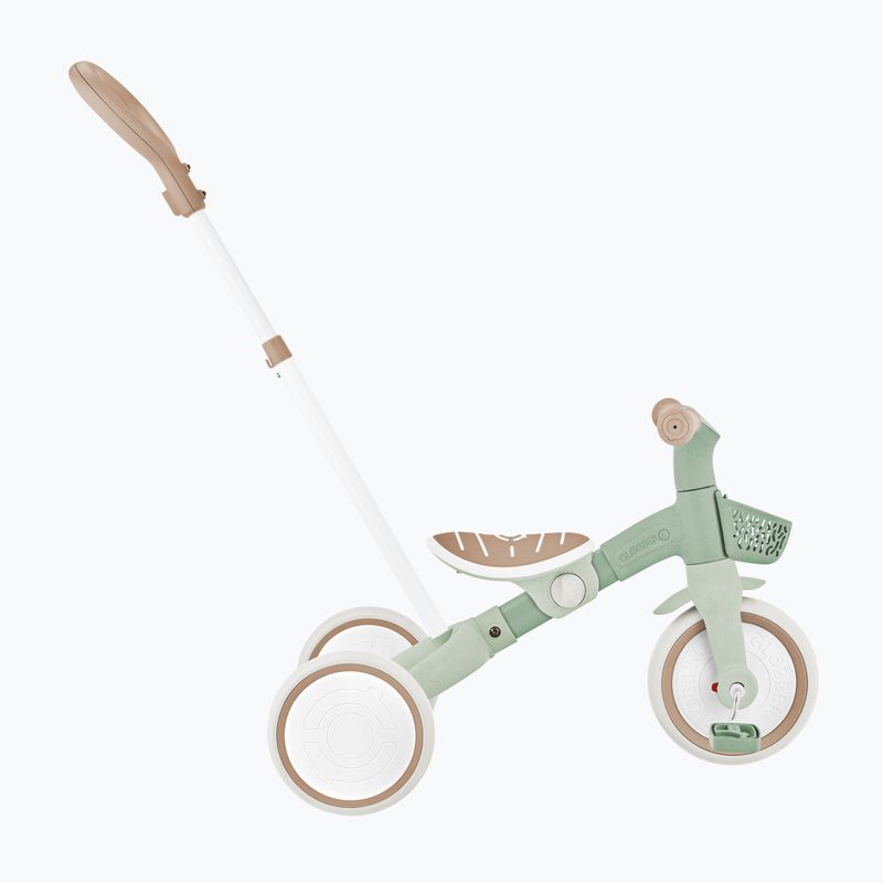 Triratukas balansinis su stūmimo rankena Globber Learning Trike 2w1 Plus Ecologic pistachio 4