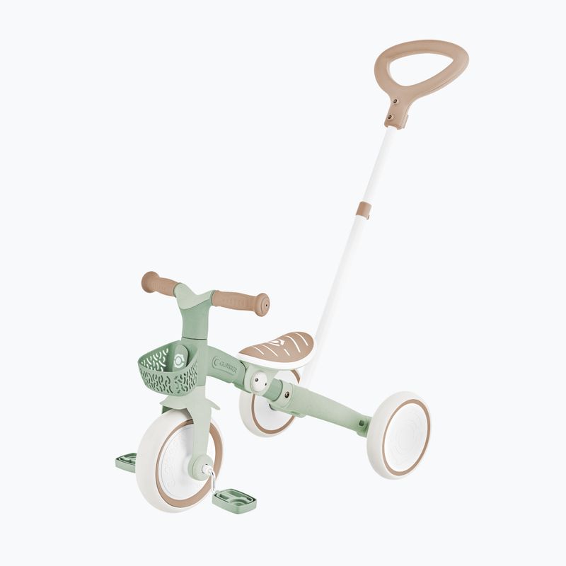 Triratukas balansinis su stūmimo rankena Globber Learning Trike 2w1 Plus Ecologic pistachio 7
