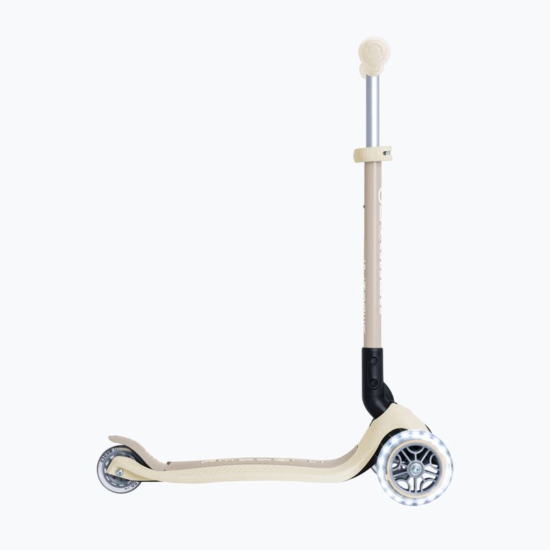 Vaikiškas triračis paspirtukas Globber Junior Primo Foldable Lights Eco coconut 2