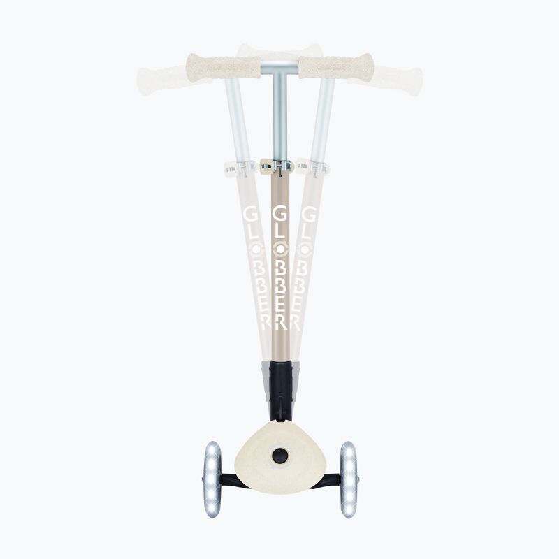 Vaikiškas triračis paspirtukas Globber Junior Primo Foldable Lights Eco coconut 9