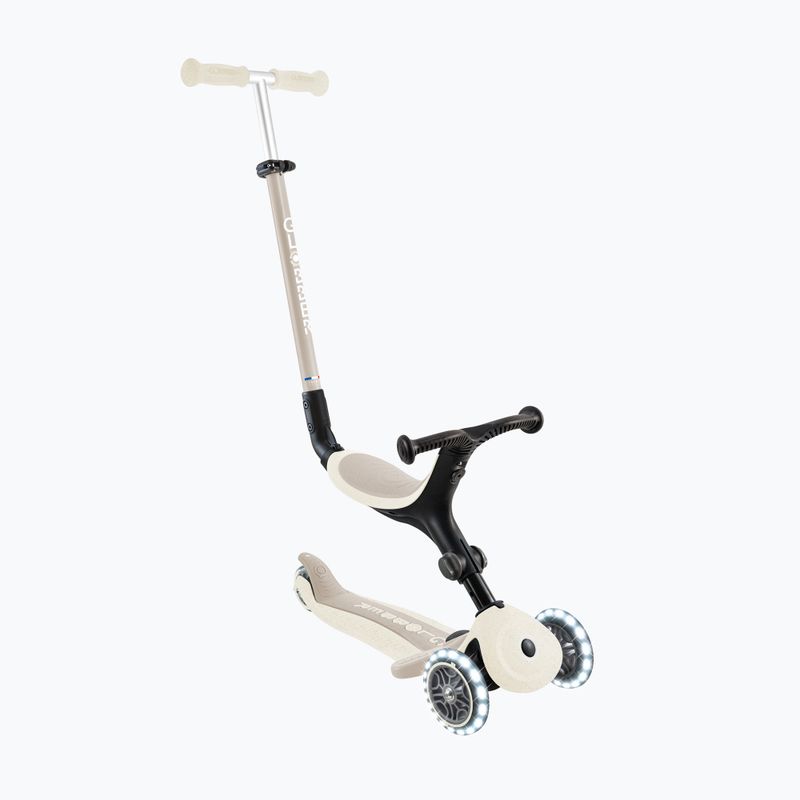 Vaikiškas triratis paspirtukas Globber Go.Up Active Ecologic Lights coconut 3